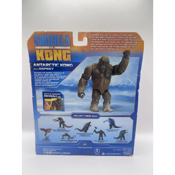 NEW Playmates Toys Monsterverse Godzilla vs Kong 6" Antarctic Kong with Osprey - Picture 2 of 3